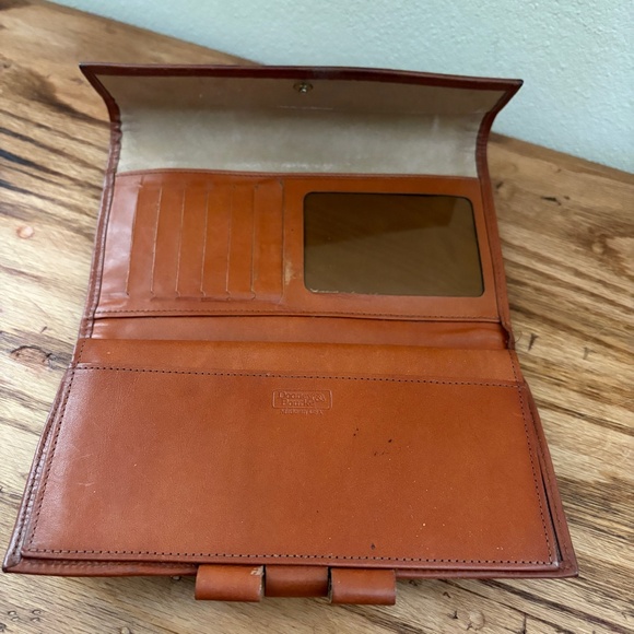 Dooney & Bourke Wallet Organizer Checkbook Holder Trifold Green AWL Vintage Y2K - Picture 8 of 16